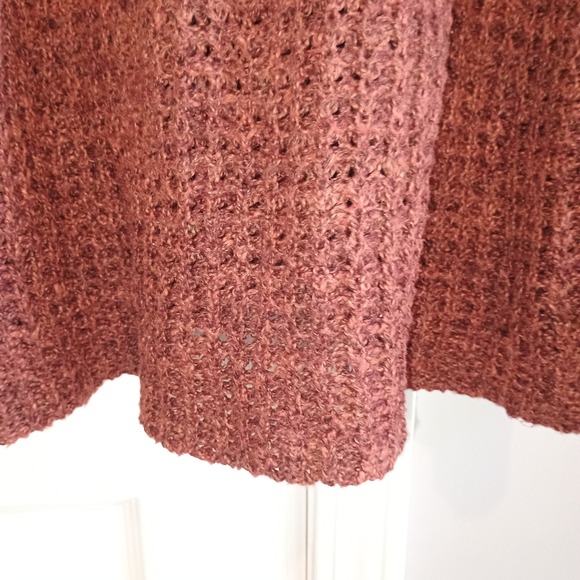 American Eagle Womens Medium Knit Cardigan Sweater Brown Long Sleeve Pockets - Picture 9 of 11